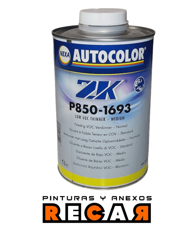 Nexa Autocolor Disolvente P850-1693 Bajo VOC Medio 1L / 5L