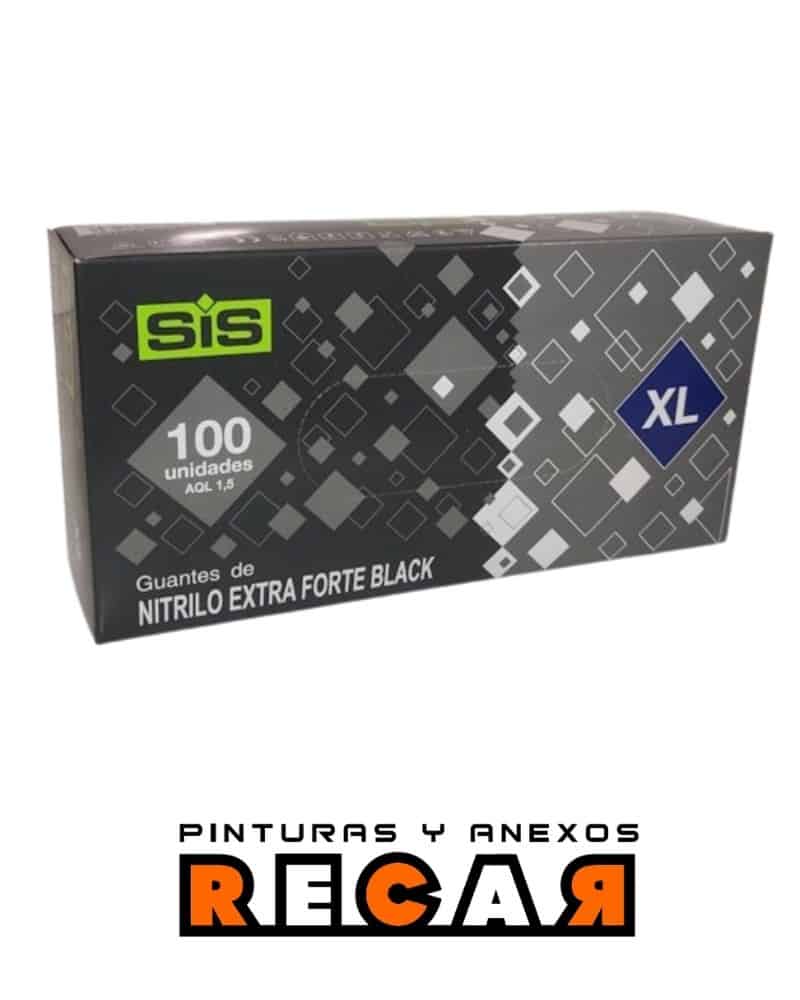 Guantes De Nitrilo Extra Forte Black 100 Uds - Imagen 4