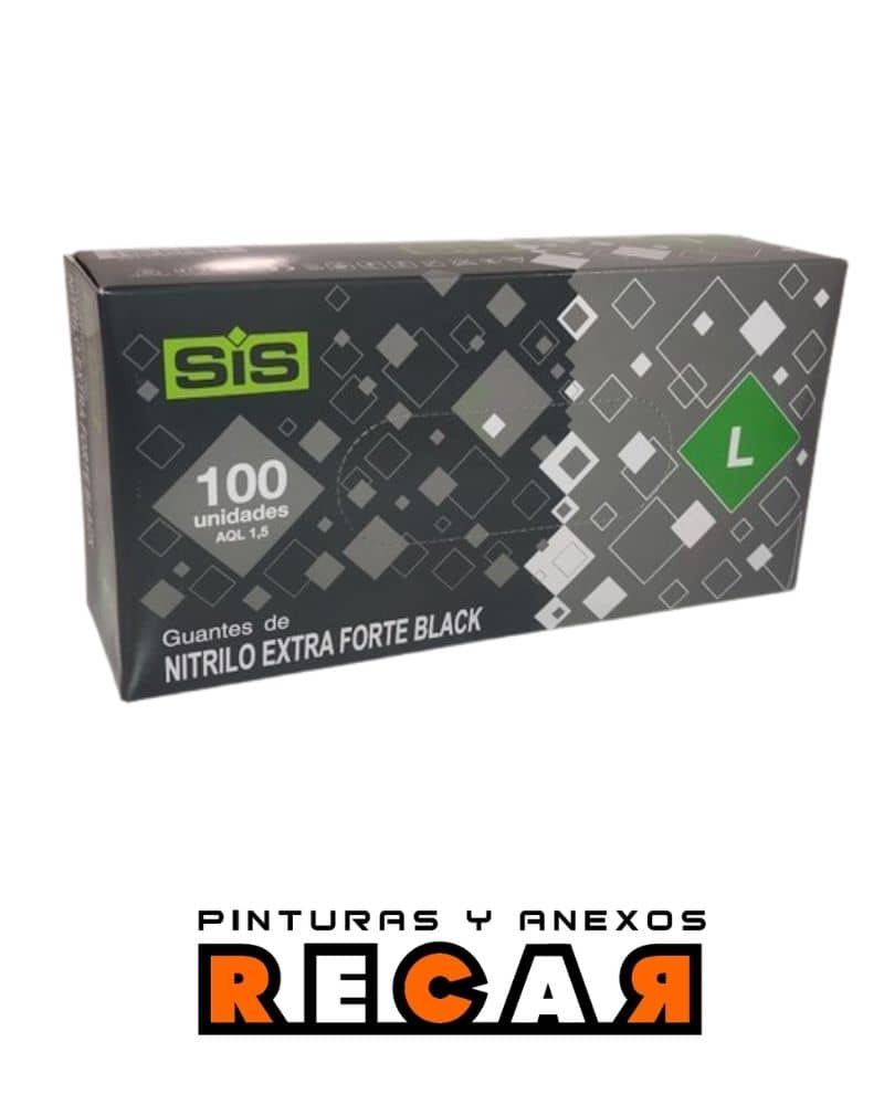 Guantes De Nitrilo Extra Forte Black 100 Uds - Imagen 3