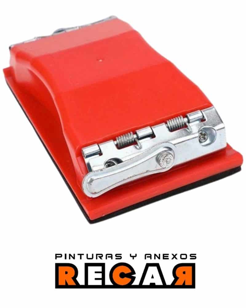 Taco Plastico Con Soportes Metalicos Para Lija De Banda