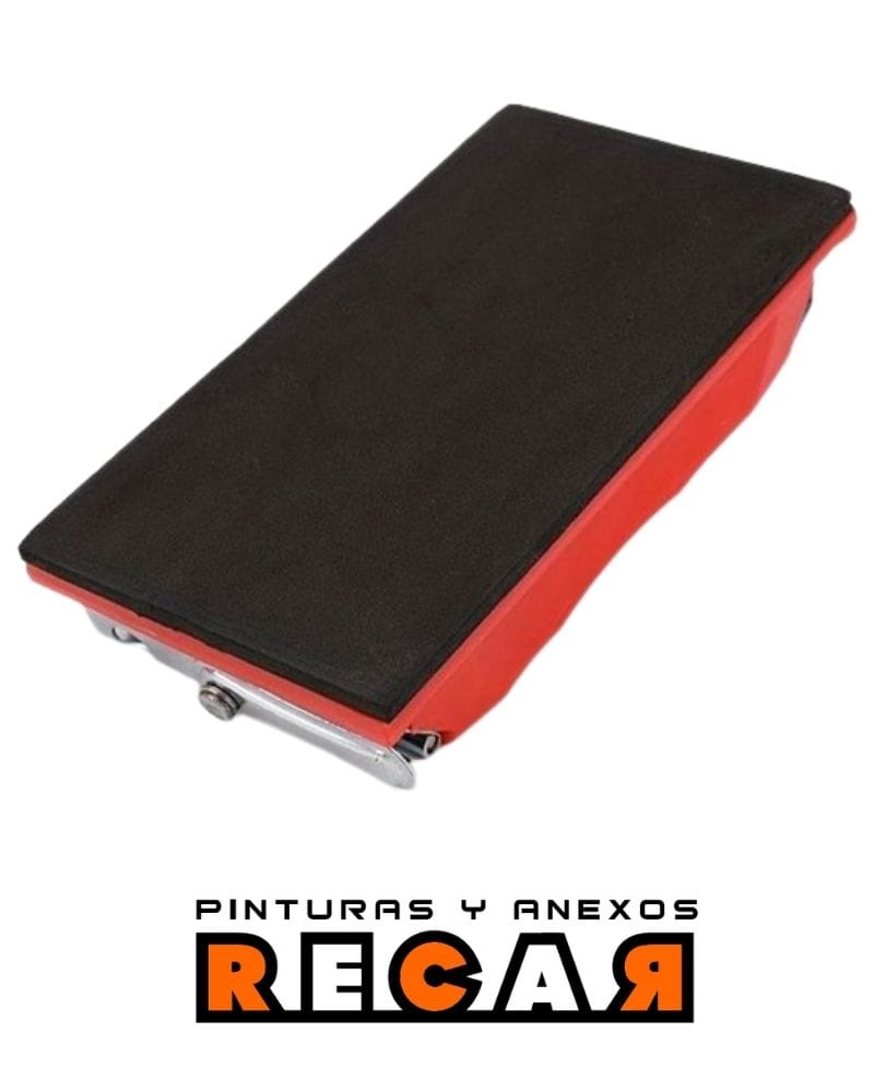 Taco Plastico Con Soportes Metalicos Para Lija De Banda - Imagen 2