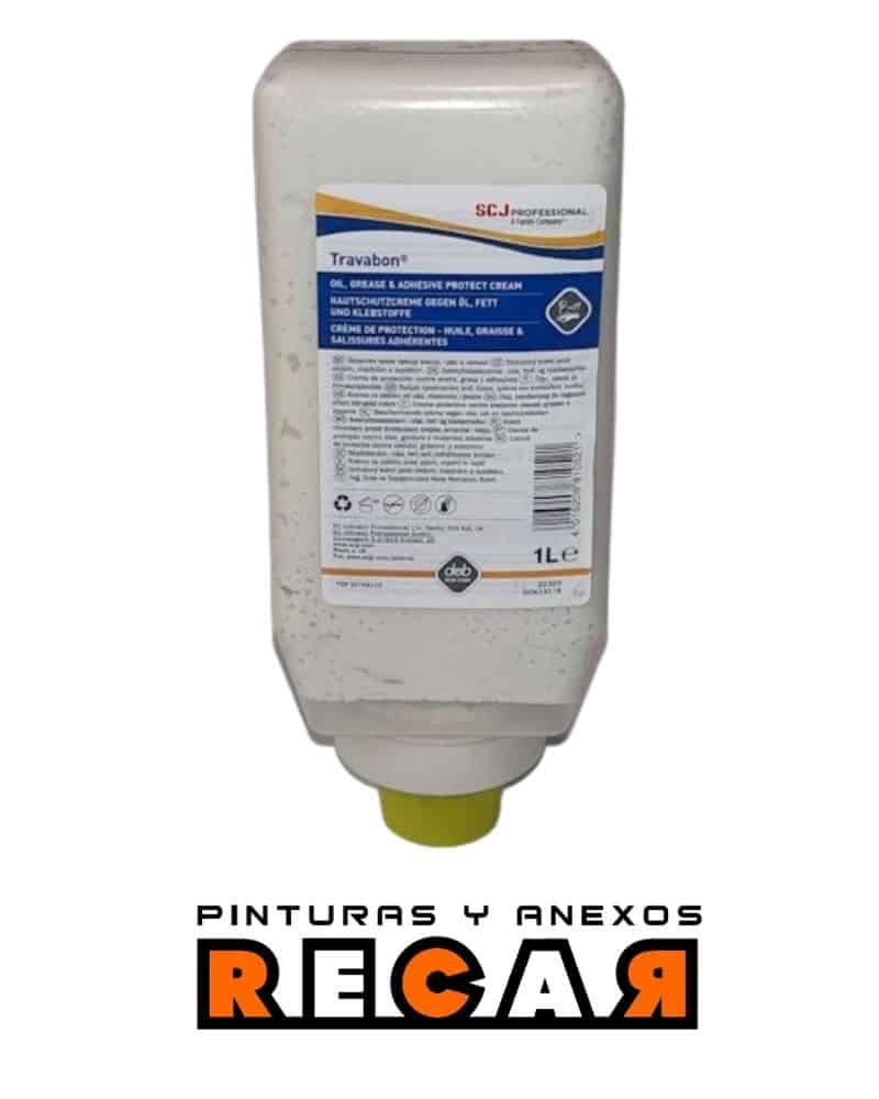 Travalon Guante Invisible Contra Aceite, Grasa Y Pintura 100 Ml